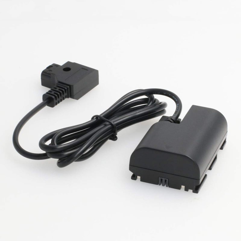 DRRI D-Tap to LP-E6 Dummy Battery Power for SmallHD 501 502 Monitor for Canon 5D Mark II 60D/7D 80D (Straight Cable) - Image 1